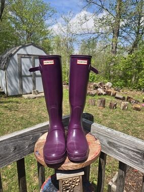 Hunter Tall Deep Purple Rain Boots